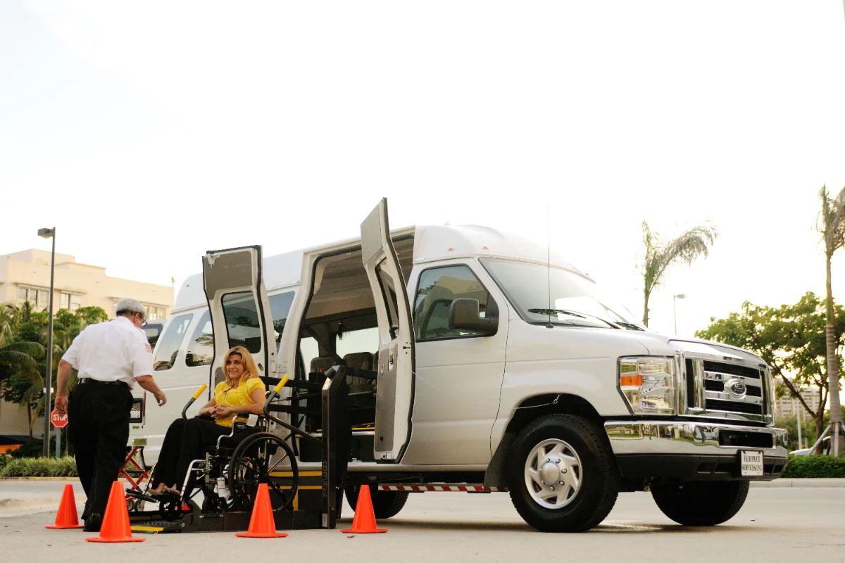 Wheelchair-accessible transport van